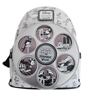 Loungefly Disney Parks Mickey Steamboat Willie Disney 100  Backpack NWT